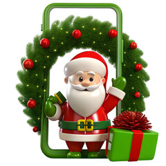 santa claus with gifts