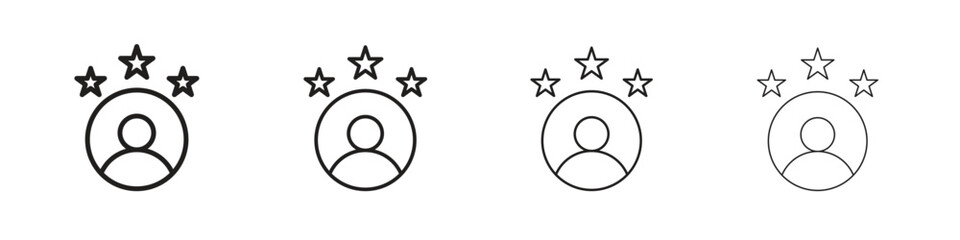 Customer loyalty icon on white background. Modern simple icon vector illustration.