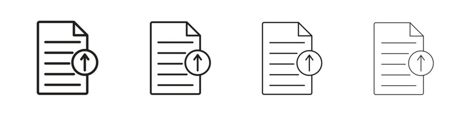 File upload icon on white background. Modern simple icon vector illustration.