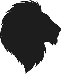 A side view lion head icon