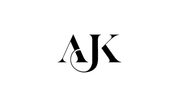 AJK Initail letters, logo or ajk monogram logo