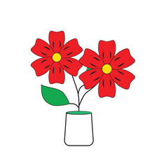 flower in a glass vase