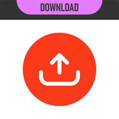 Set of upload and download icons arrow symbol in color and black outline styles. Perfect for data transfer, cloud storage, file sharing, transferring, saving, app interfaces, and modern digital design