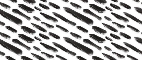 Seamless abstract geometric pattern. Background in black, white. Illustration. Lines, stains. Design for textile fabrics, wrapping paper, background, wallpaper, cover.