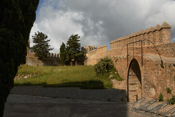 The Sanctuary of San Salvador - dates back to the year 1348 (currently consists of a church, small chapel and a monument to Christ the King, Arta, Mallorca (Spain)