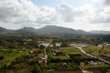 The Sanctuary of San Salvador - dates back to the year 1348 (currently consists of a church, small chapel and a monument to Christ the King, Arta, Mallorca (Spain)