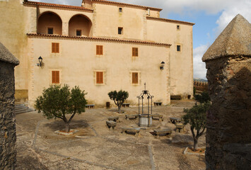The Sanctuary of San Salvador - dates back to the year 1348 (currently consists of a church, small chapel and a monument to Christ the King, Arta, Mallorca (Spain)