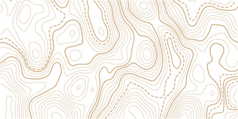Topographic gold luxury map background. Geographic abstract pattern. The topo contour or wallpaper. The concept of a conditional geography scheme and contour line map image.