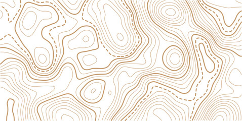 Abstract topo contour map on white background, Topographic map Topographic contour lines map seamless pattern.Vintage outdoors style wallpaper. 