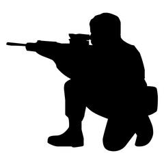 Soldier Sniper Silhouette