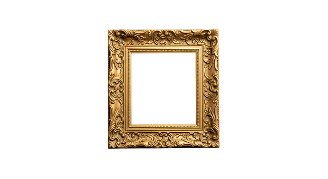 Ornate Gold Picture Frame With Black Center gold frame
