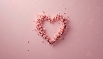 Minimalist Geometric Heart Negative Space Mockup