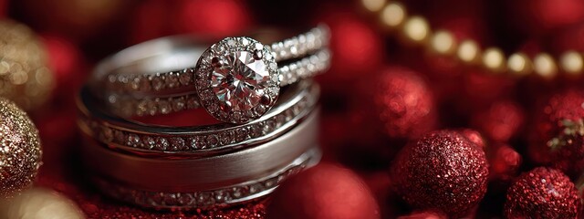 ring wedding gold marriage background golden jewelry engagement couple two 3d. band ring wedding gold ceremony love jewellery pink bride beach banner isolated white design marry bridal metal married