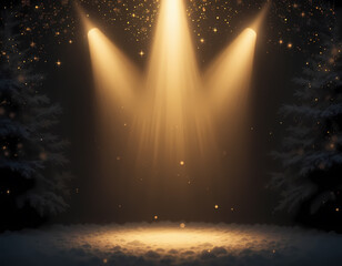 Golden Spotlight Festival Minimal Gradient Background