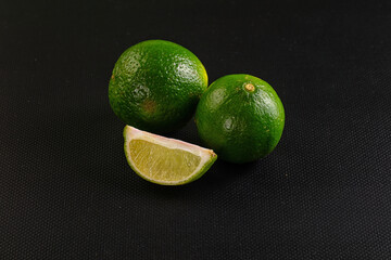 Fresh green sour lime citrus