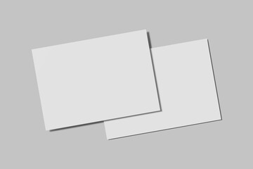 A5 Landscape Flyer Blank Mockup