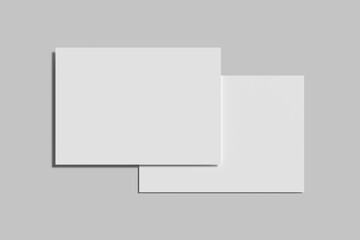 A5 Landscape Flyer Blank Mockup