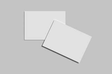 A5 Landscape Flyer Blank Mockup
