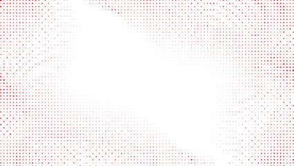 Red halftone fading dot field pattern with softly dispersed circular gradients forming a warm abstract background suitable for energetic design themes modern layouts and dynamic creative compositions