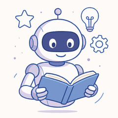 Robot Learning and Gaining Knowledge from a Book with Ideas.