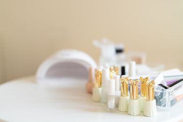 Nail polish and UV nail lamps and other nail care products