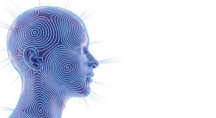 Unlock human potential with artificial intelligence and futuristic technology concept