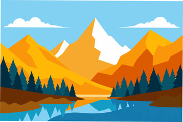 Mountain landscape view