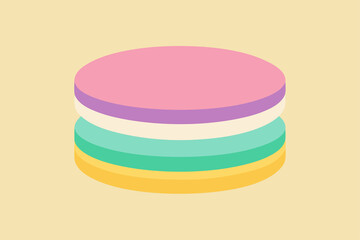 Stack of colored disks