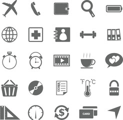 Application Icons Set 2 on White Background