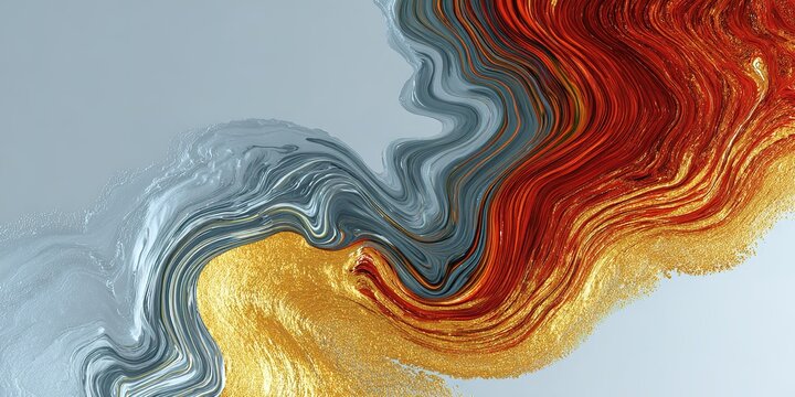 Vibrant swirling colors in abstract art showcase dynamic movement and energy