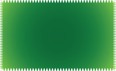 Vibrant green gradient abstract background with jagged border