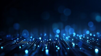 Binary Code Tunnel Digital Technology Background