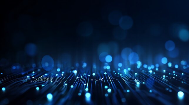 Binary Code Tunnel Digital Technology Background