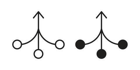 Consolidation icon collection. modern simple icons for web