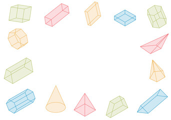 abstract background with multicolored geometric shapes and dots on a transparent PNG background. Suitable for presentations, technical projects, educational materials, and school-related designs.