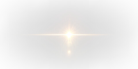 Bright glowing light on a transparent background creating a soft and mystical ambiance