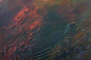 Abstract vibrant colorful brush stroke texture with artistic grunge surface background