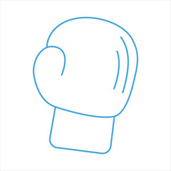 Illustration of a blue boxing glove