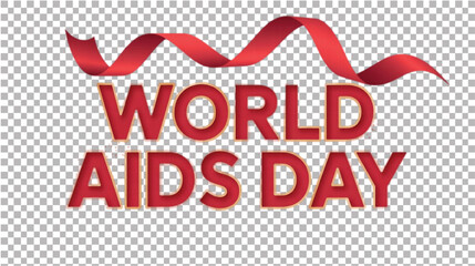 Elegant Script World AIDS Day Title.