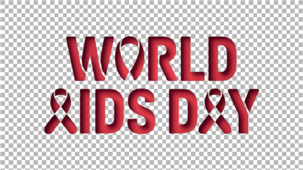 Professional AIDS Day Wordmark.