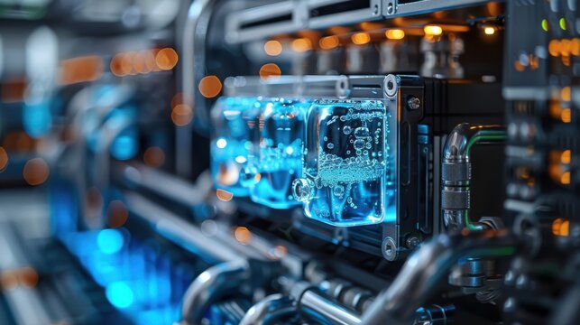 smart liquid immersion cooling system in data server