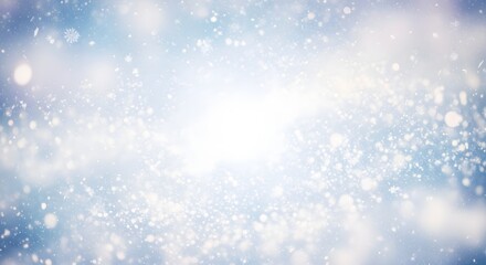 Fototapeta premium Abstract light blue and white bokeh background