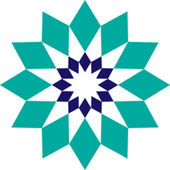 Mandala element decoration in Arabic style