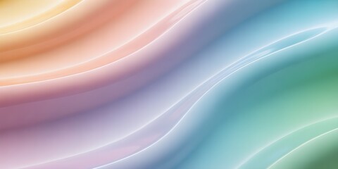 Pastel waves abstract background colorful gradient with smooth transitions and highlights soft flowing curved lines modern design for backdrop wallpaper