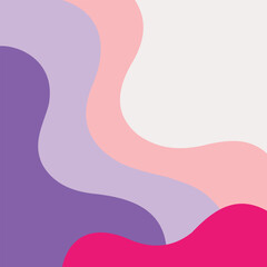 Abstract layered fluid waves &ndash; Colorful gradient vector background in purple, pink, gray and magenta