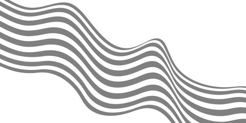 Abstract vector illustration featuring a monochrome wavy line pattern, perfect for a modern backdrop, business template, or web element design