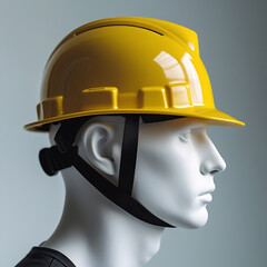Safety first with this bright yellow hard hat gear