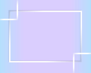 Pastel Lavender and Sky Blue Gradient Background with Minimal White Frame, Modern Abstract Banner for Presentation Slides, UI Design, Social Media, and Web Graphics