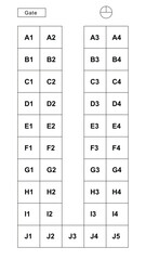 Bus seating chart template,bus sit plan, School Bus Seat