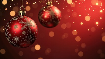  Christmas Background Bauble Design
